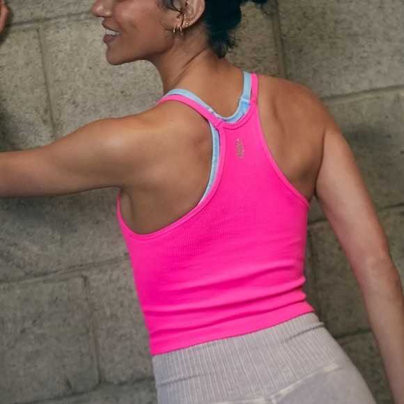 NWOT Free People Happiness Runs Long Crop - Picture 2 of 7